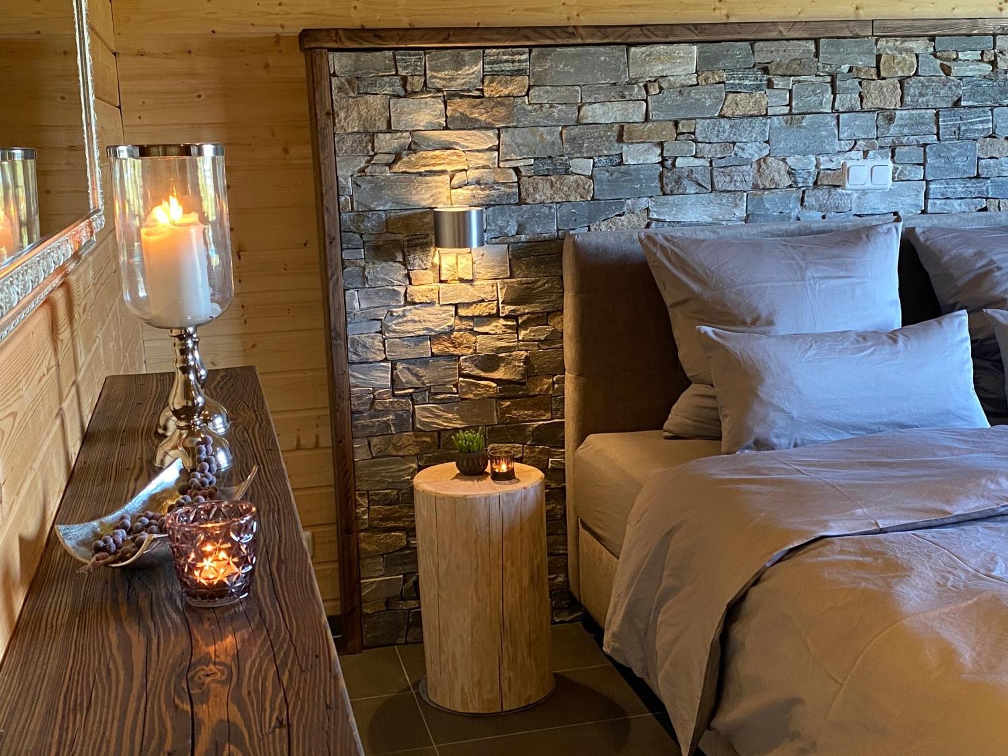 Holzhaus Onkel Fritz Mit Sauna Und Whirlwanne Esch  Esterno foto